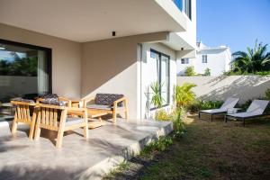 Сад в Appartement moderne de 3 chambres avec jardin près de la plage