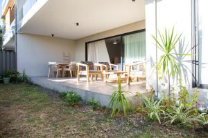 Сад в Appartement moderne de 3 chambres avec jardin près de la plage
