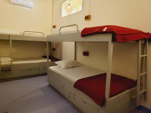 a room with two bunk beds in it at Jambul House in Panaji