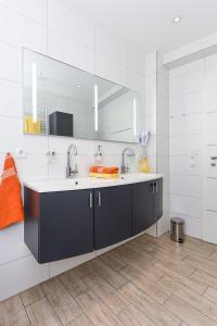 Koupelna v ubytování Residenz Hafenidyll