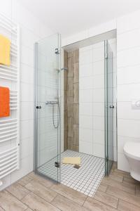 Koupelna v ubytování Residenz Hafenidyll