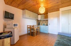 Køkken eller tekøkken på Studio cabine 4 personnes Résidence Le Péric A Terrasse avec vue