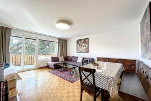 Χώρος καθιστικού στο Richemont - A charming stay in the heart of the Alps