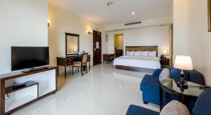 Televisyen dan/atau pusat hiburan di Black Diamond Hotel
