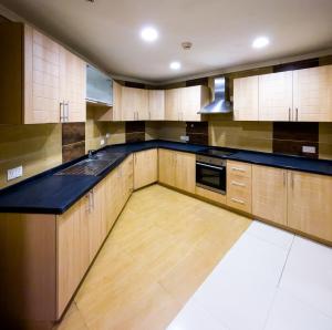 Dapur atau dapur kecil di Black Diamond Hotel