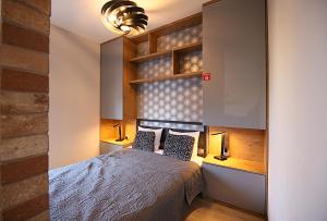 Ένα ή περισσότερα κρεβάτια σε δωμάτιο στο Apartimento Bulvar Prima