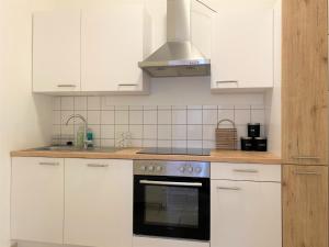 Kuchyň nebo kuchyňský kout v ubytování Stadtsuite mit Sauna in Wiener Neustadt 135 m2