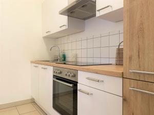 Kuchyň nebo kuchyňský kout v ubytování Stadtsuite mit Sauna in Wiener Neustadt 135 m2