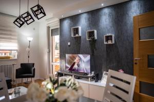 TV a/nebo společenská místnost v ubytování Apartman Georgijev