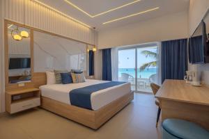 Letto o letti in una camera di Hotel HM Bavaro Beach - Adults Only