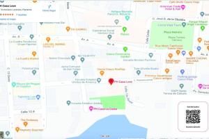 a map of the city of philadelphia with locations at Casa Love 1C - Acogedor y moderno apartamento de 1Hab en Casco Antiguo in Panama City