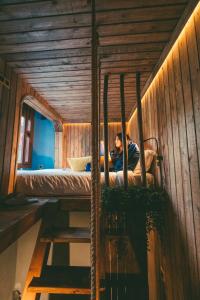 A bed or beds in a room at Dar Elrio