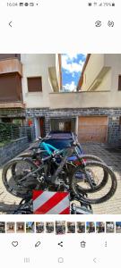 a group of bikes parked in the back of a car at ELUR ETXEA in Isaba +16 photos