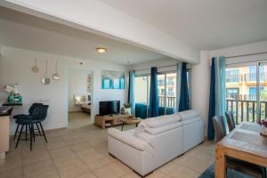 Χώρος καθιστικού στο Palapa Beach Paradise