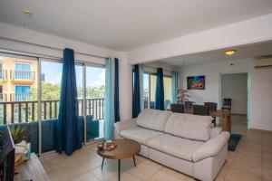 Χώρος καθιστικού στο Palapa Beach Paradise