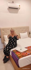 Postel nebo postele na pokoji v ubytování MOON LIGHT HOMESTAY