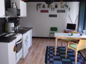 
Кухня или мини-кухня в Warkhaus Apartments

