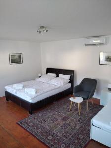 Postel nebo postele na pokoji v ubytování Apartman Modry dum