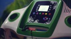 a green and white object with a cell phone at Rabat Apartments in Rabat