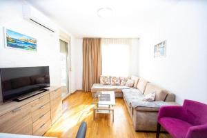 Televisyen dan/atau pusat hiburan di Apartmans Budva centar