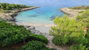 an aerial view of a beach next to the ocean at L'Edicola - SUITE - in Pulsano