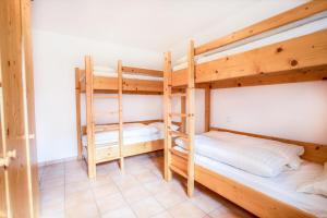 a room with two bunk beds in a cabin at Chalet Hochkrimml 141 in Krimml