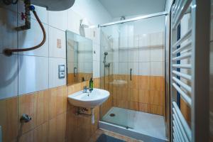 Koupelna v ubytování Apartmány v Podzámčí + 37 fotografií