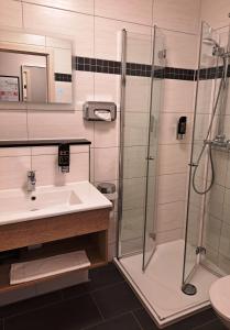 Koupelna v ubytování Hotel Altes Badehaus