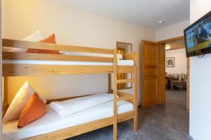 Posteľ alebo postele v izbe v ubytovaní Appartements Am Burgsee