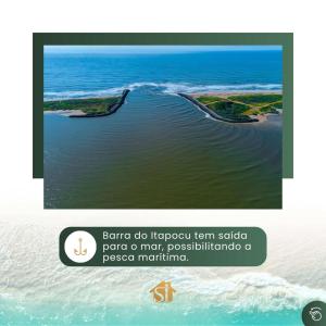 una schermata di un cellulare con una foto dell'oceano di Lar do Sossego a Paraty