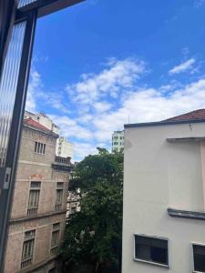 a view from a window of a building at Loft no coração da Lapa in Rio de Janeiro