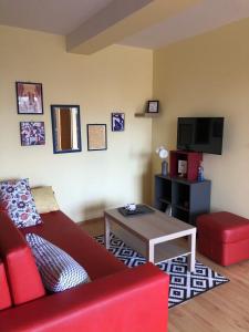 TV a/nebo společenská místnost v ubytování Apartments Dante