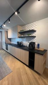 Virtuvė arba virtuvėlė apgyvendinimo įstaigoje Belle Vue Malaga Suite