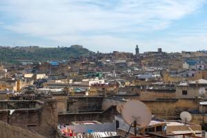 Общ изглед над Фес или изглед над града от риада