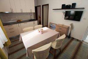 Kuchyň nebo kuchyňský kout v ubytování Apartment Sarita