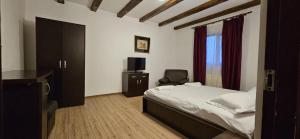 Postel nebo postele na pokoji v ubytování Hotel Bran Stoker