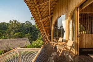 Balkón nebo terasa v ubytování Jungleight Bali
