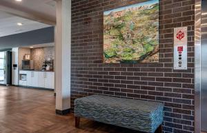 a brick wall with a large map on the wall at Extended Stay America Premier Suites - Melbourne - Palm Bay in West Melbourne