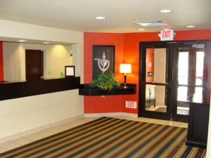 a waiting room with an exit sign in a hospital at Extended Stay America Suites - Somerset - Franklin in Somerset