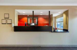 a mirror on the wall of a dental office at Extended Stay America Suites - Hartford - Farmington in Farmington