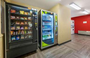 a soda vending machine in a store with drinks at Extended Stay America Suites - Chicago - Romeoville - Bollingbrook in Romeoville