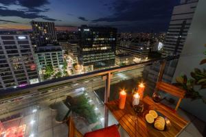 Fotografia z galérie ubytovania Lumina apart with balcony Platinum Tower vo Varšave