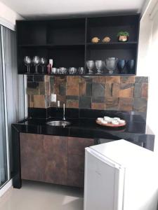 Køkken eller tekøkken på Resort do Lago Park - Central de Reservas