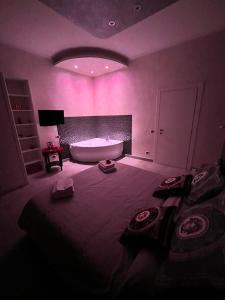 Een bed of bedden in een kamer bij Giulia's house Roma