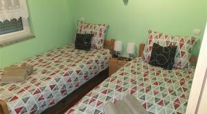 En eller flere senge i et værelse på Family friendly house with a swimming pool Marija Bistrica, Zagorje - 21735