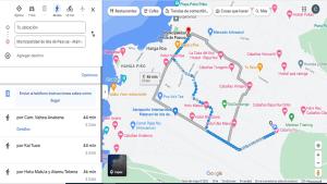 a screenshot of a map of the subway at Te Ra'a Travel - Cabaña equipada in Hanga Roa