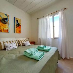 a bedroom with a large bed with a window at CASA FRANCA in Puerto Madryn