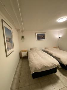 a bedroom with two beds in a room at Nice apartment in Odense in Odense