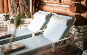 A seating area at eva,VILLAGE