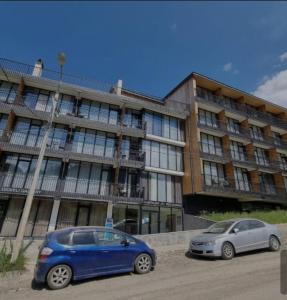 Byggingin sem hótelið er í